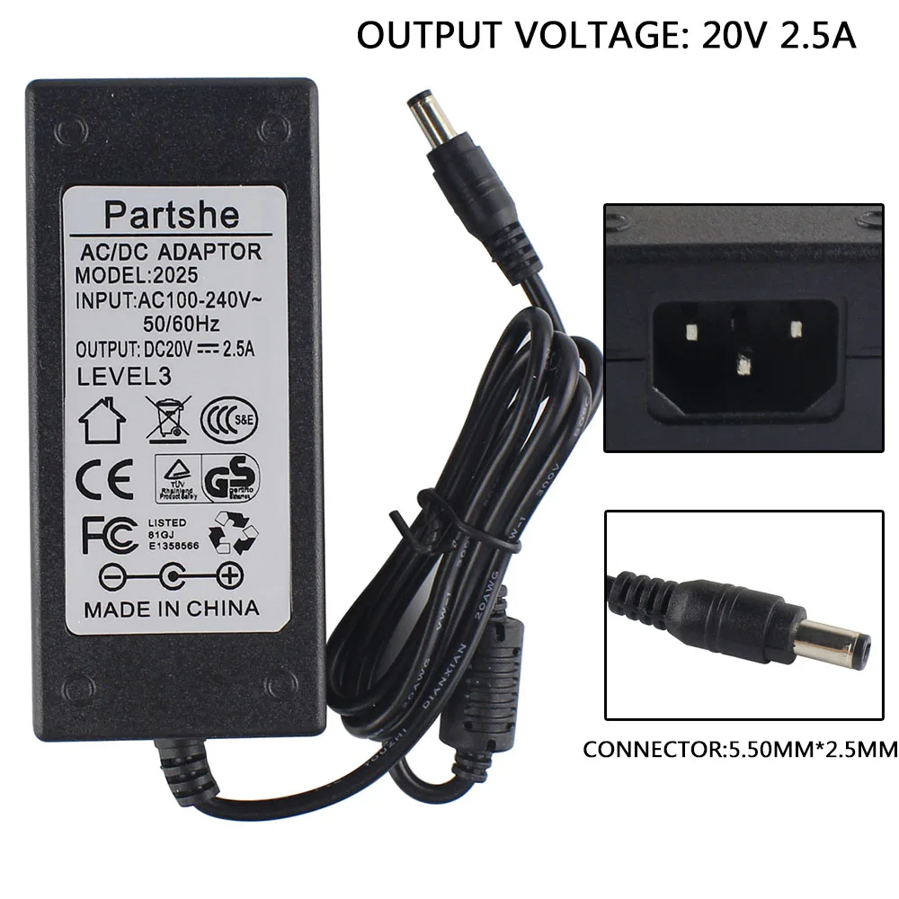 

20V 3A 5.50mm*2.5mm 50-60Hz Power Adapter For Zebra TLP2844 LP2844 TLP2824 LP2824 TLP3844 LP3844 Printer power supply