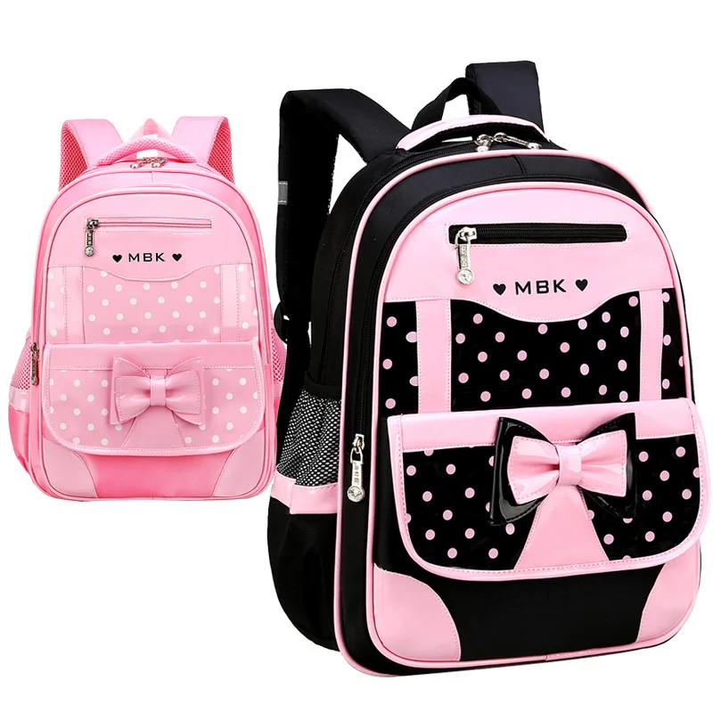 Mochila escolar para niños, mochila para niñas, juego de mochilas con estampado de puntos para niños, mochila impermeable para escuela primaria Mochila escolar para niños, mochila para niñas, juego de mochilas con estampado de puntos para niños, mochila impermeable para escuela primaria