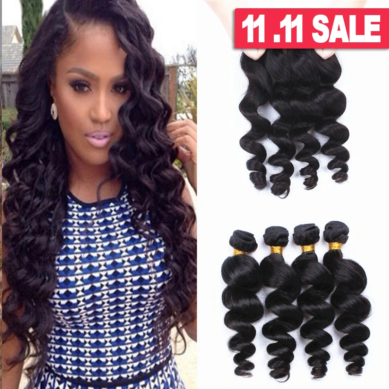 amazing hair products 6A Unprocessed Peruvian Loose Wave ...