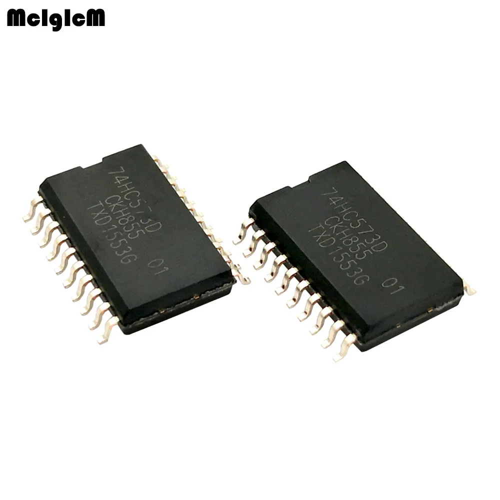 

High quality 100 pcs ic 74hc573 IC chip 8-bit three-state output D-type latch 74HC573D SOP-20