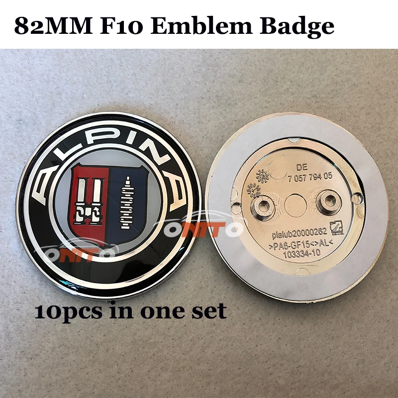 

10pcs/set 82mm stickers Car Emblem Badge For BMW F10 series Chrome PVC Car Bonnet Hood Boot Front Trunk Tail Auto accessories