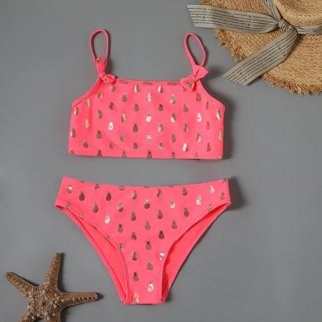 {Excellent|Wonderfull|Very Good|Very Recommended} 2019 Two Piece Girls Swimsuit Pineapple Children's Swimwear Two Piece Bathing Suit 2-12 Years Swimsuit Biquini Infantil G1-CZ939 Cheap Price