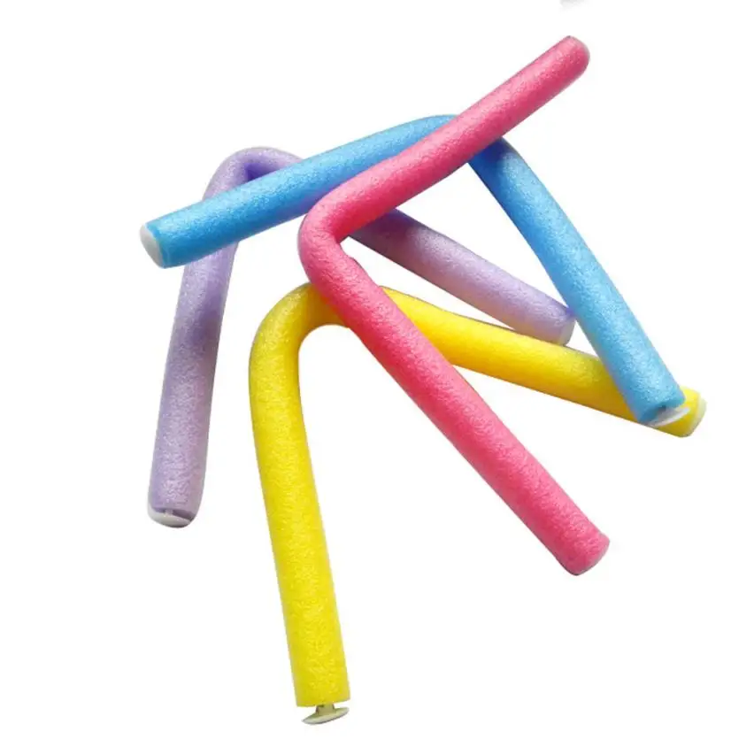 10PCS Curler Makers Soft Foam Bendy Twist Curls DIY Styling Hair Rollers x629