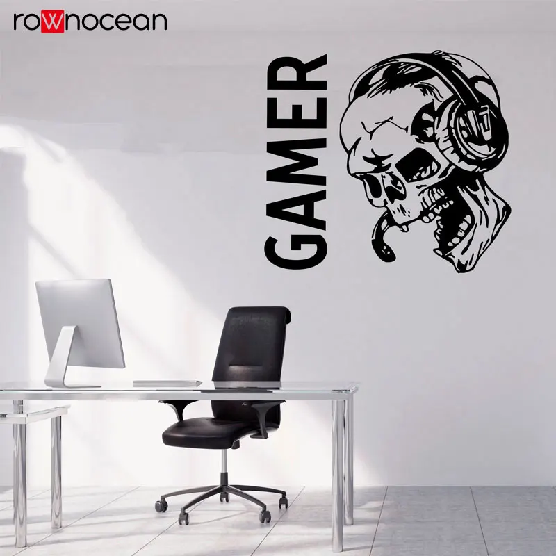 

Sugar Skull Game Decal , Video Game Gifts Kids PS4 Xbox Gaming Quote Poster Vinyl Sticker Playroom Decor Wall Art Print 3091