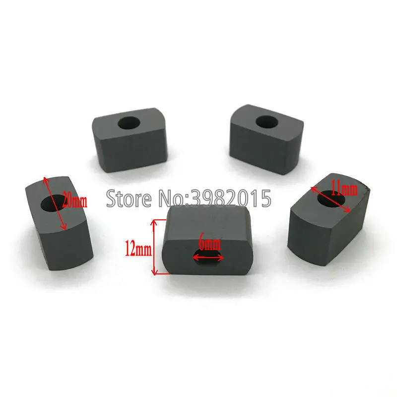 YG8 Tungsten Carbide Power Feed Contact Conductive Block 20*11*12*6mm