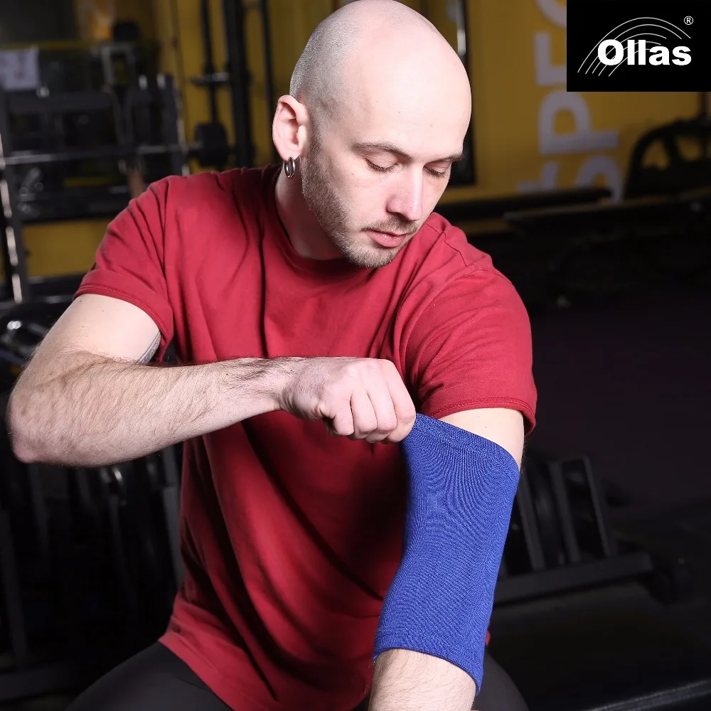 Ollas 1PAIR Sports Safety Nylon Elastic Elbow Knee Brace Sleeve Elbow