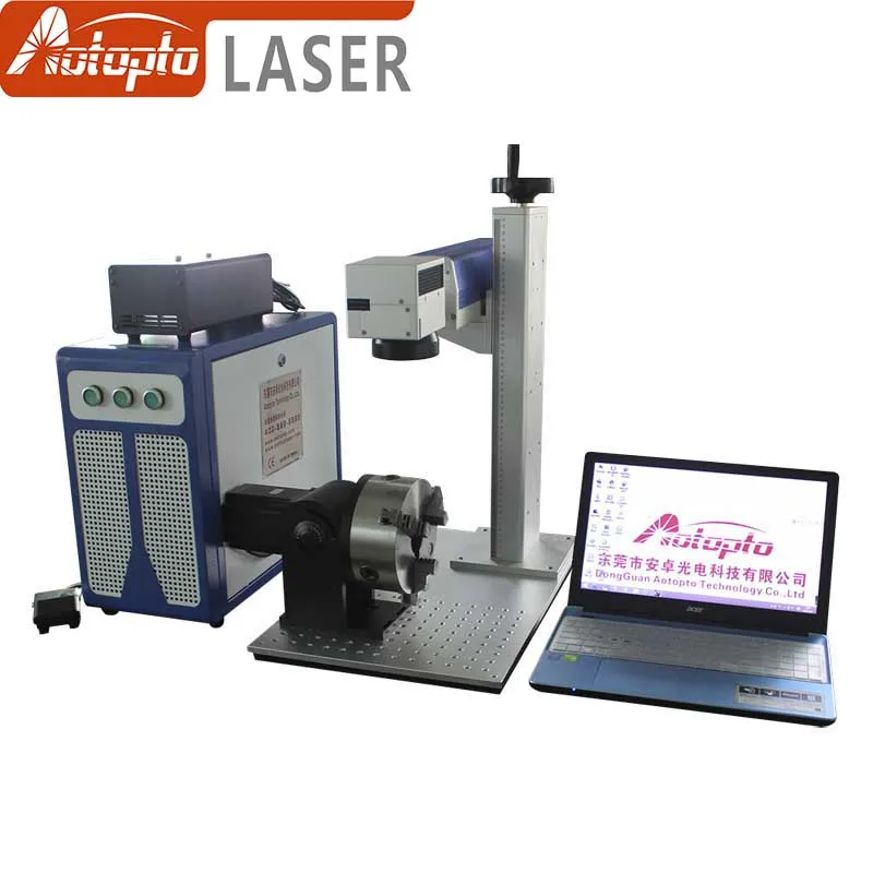 20W 30W 50w fiber laser metal marking machine used for aluminum gold silver brass engraving for sale