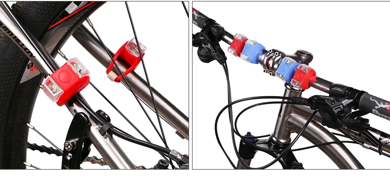 Clearance WHEEL UP Bike Front Headlight Waterproof Cycling Rechargeable Flashlight Mini Bike Taillights Button Battery Bike Accessories 10