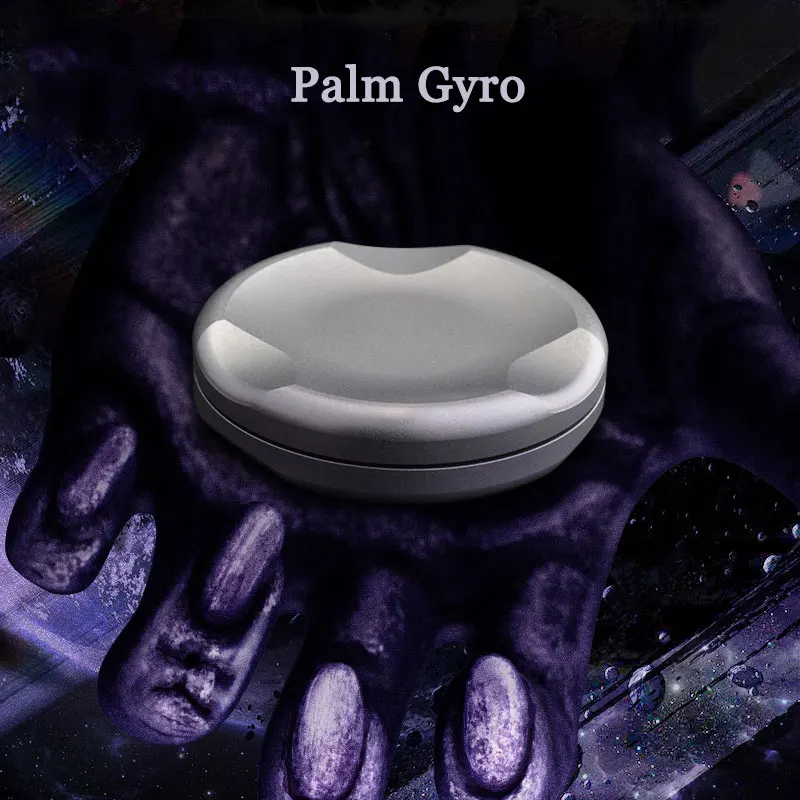 

Unforgettable Stone Round Silver Grey Palm Gyro Fancy Hand Spinner EDC Adult Anti Stress Fidget Spinner Creative Leisure Toy