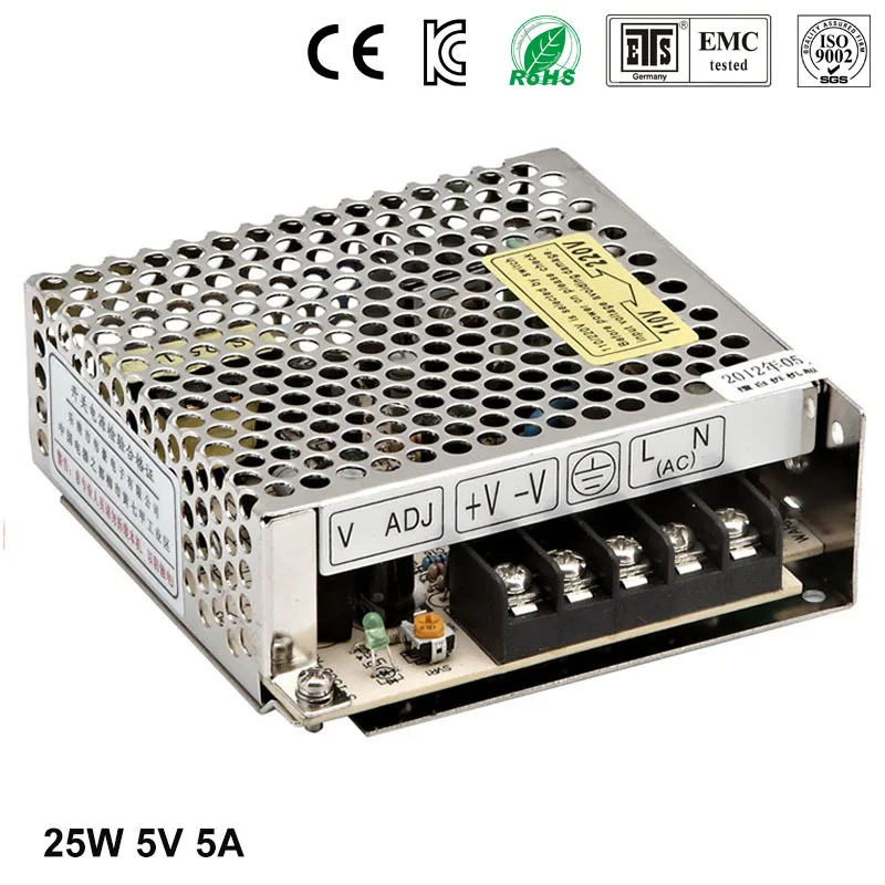 25 W 5 V 100-240 В переменного тока a DC Выход уникальный источник питания со