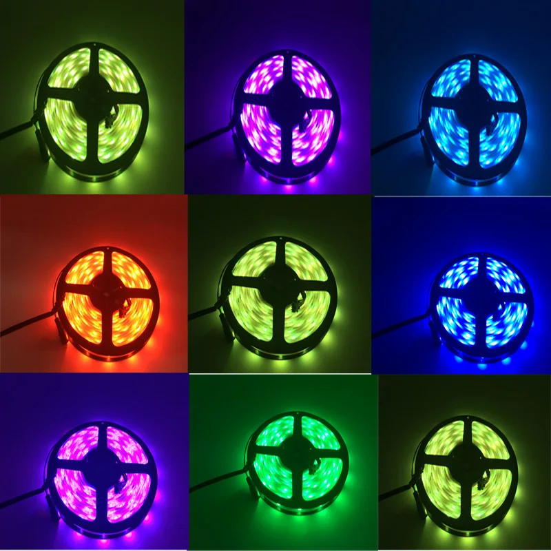 6803 IC Dream Color RGB светодиодная лента 5050 30LED/m IP67 водонепроницаемый 5 м + 133