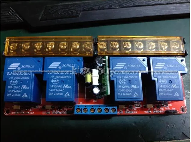 250V 30A 2 Channel Relay high-low trigger 5v //110v 220v For Arduino uno R3
