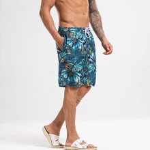 WD801 отпуск Отдых Пляжные шорты трусы мужские купальники sunga с цветочным принтом купальник мужчин доска для серфинга Шорты мужчина sweatpants