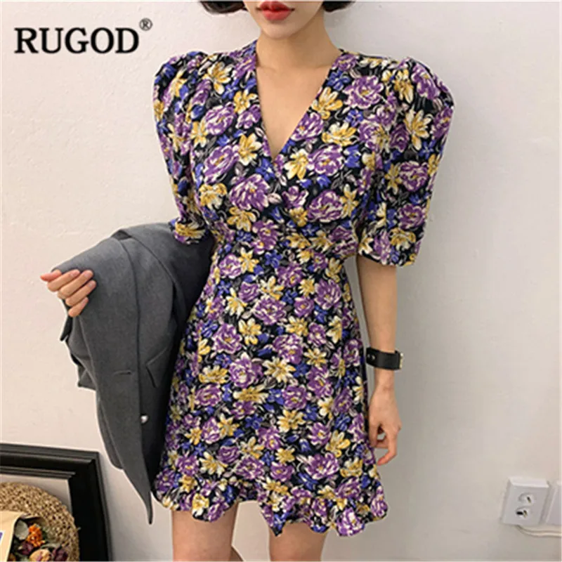 Женское платье в богемном стиле RUGOD элегантное весеннее кимоно с коротким