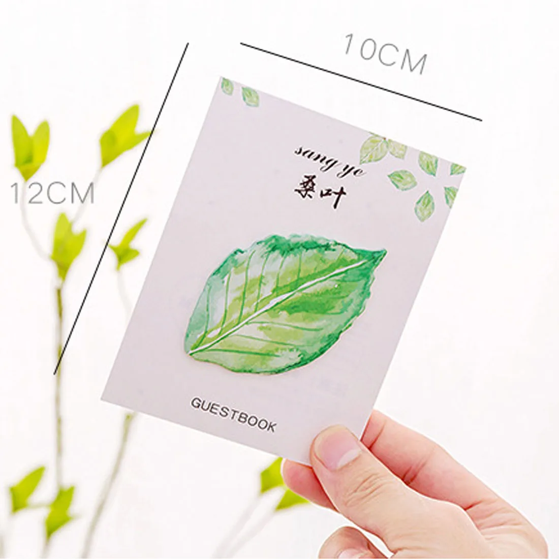 Творческий листьев Блокнот Sticky самоклеющийся листочек Diy Милая самоклеящаяся бумага колодки школьные канцелярские принадлежности