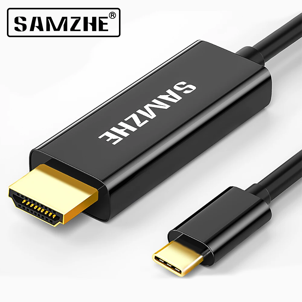 Samzhe Usb 3 1 Usb C Hdmiケーブルタイプc Hdmiコンバータ 4 18k 30 60hz Uhd外部ビデオグラフィックス延長 ケーブル アダプタ 1 2 メートル Hdmi Cable Types Hdmi Cablehdmi Converter Aliexpress