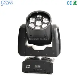 4 шт./лот DMX 7 Вт светодио дный 15 Светодиодный zoom wash moving head light/rgbw 4светодио дный В1 светодиодный wash zсветодио дный OOM LED moving head light с 4в1 кейс