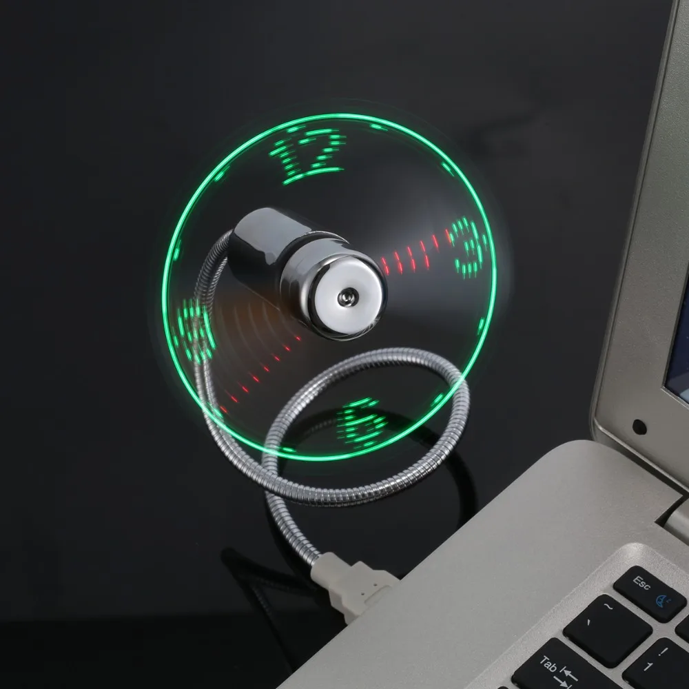 Портативный мини вентилятор SOONHUA с USB портом и светодиодной подсветкой|USB-гаджеты|