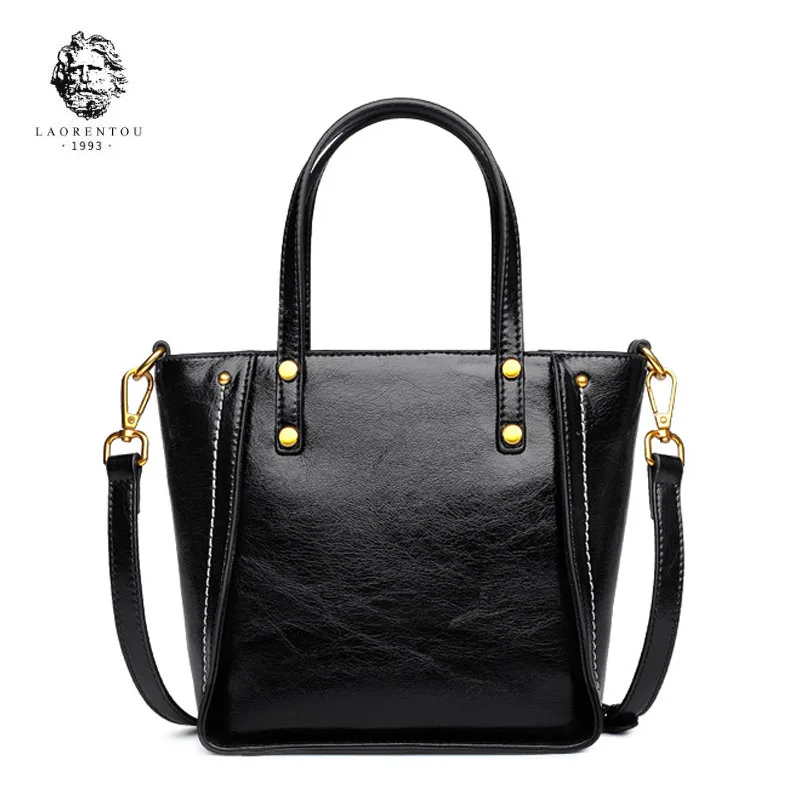

LAORENTOU high quality fashion luxury brand 2018 new handbag leather elegant fashion wild shoulder bag ladies handbag, women's f