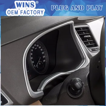 

Car styling ABS Car Instrument Gauge Panel Cover Trim Sticker For Hyundai For Tucson 2015 2016 Dashboard Accent Bezeul Frame