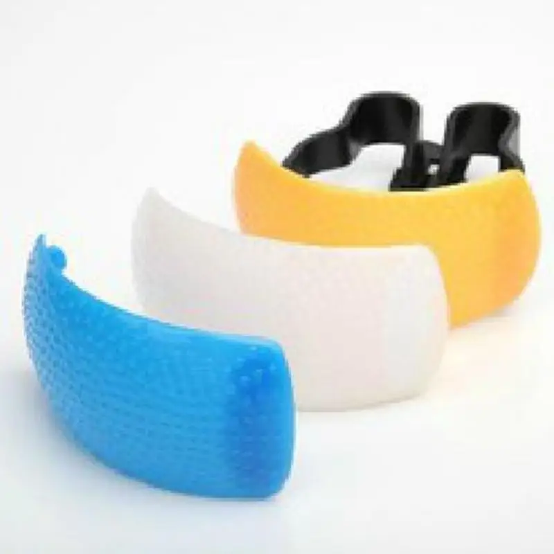 

3 Colors Plastic Universal Lightweight Flash Diffuser Camera Height Adjustable Soft Cover Compact Easy Install Built-in
