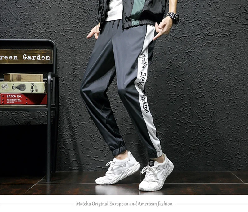 Harem Cargo Pants Men Streetwear Hip Hop Japan Style Trousers Male Khaki Loose Straight Pants  (43)