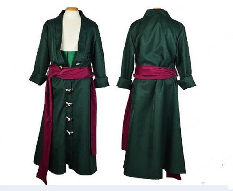 

Free shipping Anime ONE PIECE Roronoa Zoro Cosplay Suit After Two Years Cosplay Costume