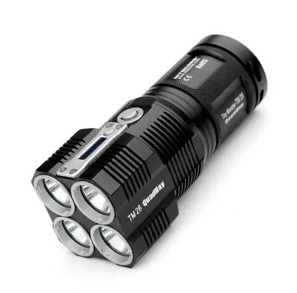 Nitecore TM26 0," lcd 4* Cree XM-L2 4000 люменов светодиодный светильник-вспышка с мультирежимной памятью O светодиодный светильник с батареей 4*18650