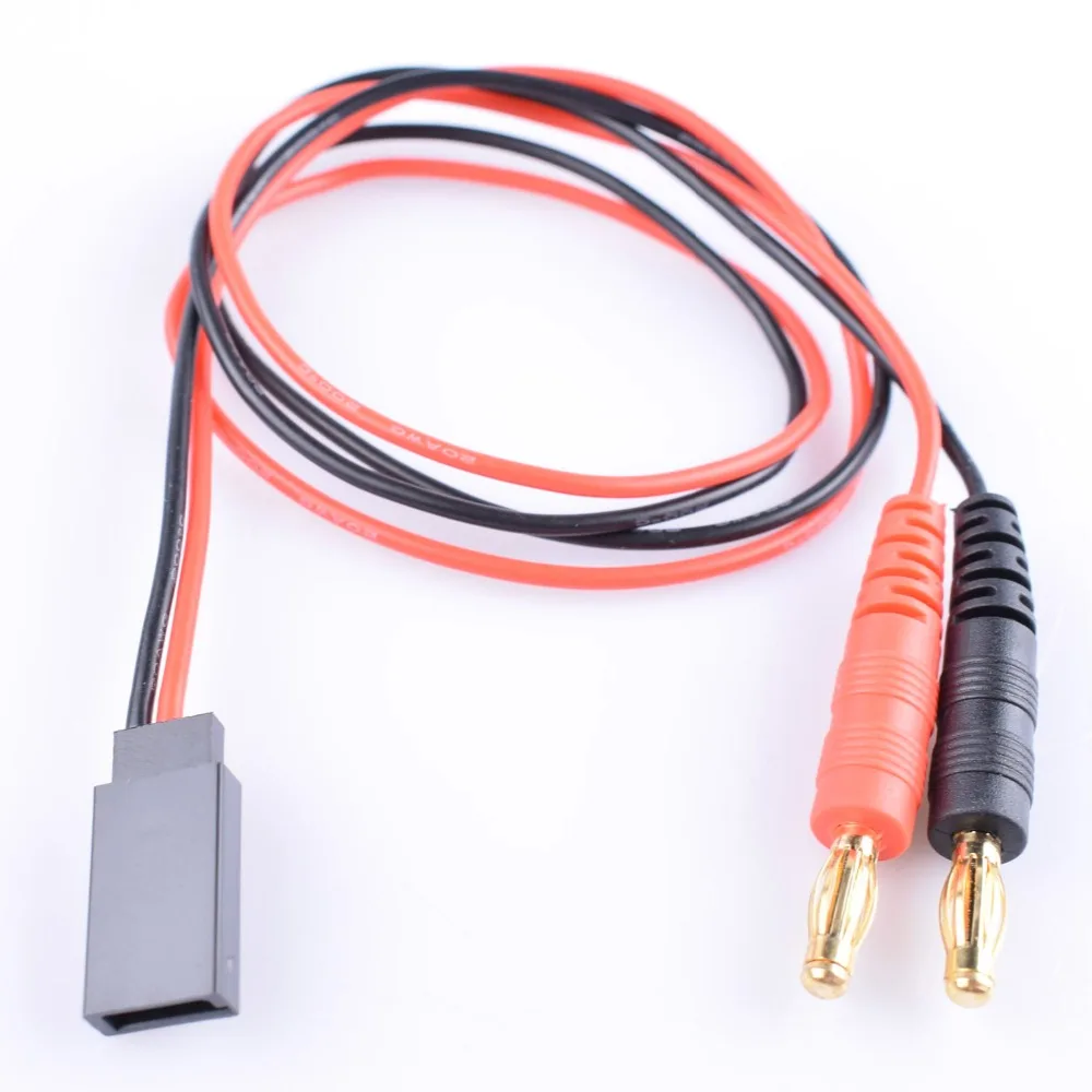 

JR Futaba plug Hook charge lead with 4.0mm Banana plug for Battery,Charger,Motor,ESC ,RC Planes Cars Boat Drone