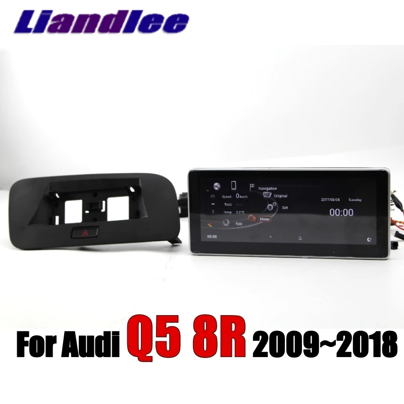 Автомобильный мультимедийный плеер Liandlee NAVI для Audi Q5 8R 2009~ LHD Android 4G ram CarPlay адаптер с радио, gps, wifi 4G навигация
