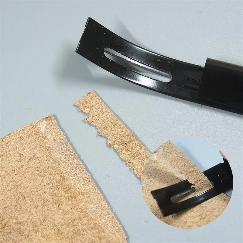 

Hot Thinning Leather Safety Skiver Craft Tool Embossing Skiving Kit Of American Style Groover Skiving Edge Beveler Tool Kit