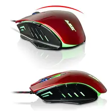 AJ10 Wired Backlit USB 6 Button Ergonomic Optical Gaming Mouse Gamer 1600DPI Mice For PC Laptop Tablet Computer Desktop New 2017