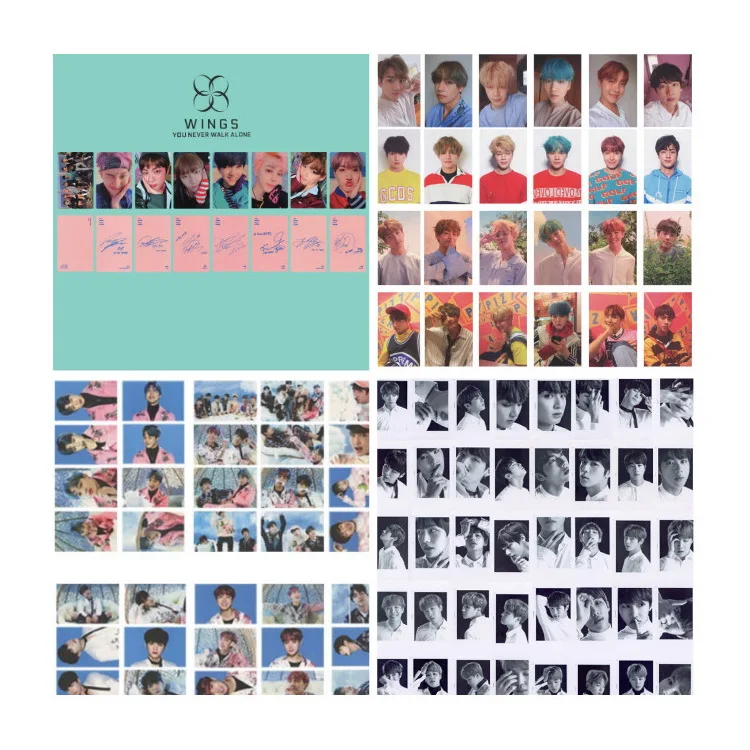 

KPOP Love Yourself Tear FAKE LOVE In Bloom WINGS Wings Tour Self Made Paper Photo Card