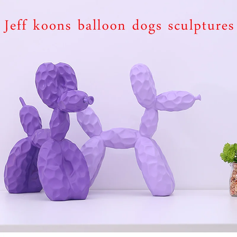

Nordic Jeff koons dazzle colour balloon dog sculpture art sculpture animal resin handicraft desk room decoration