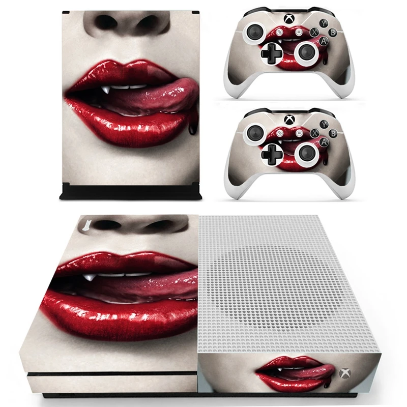 HOMEREALLY For Xbox one Slim Skin Classic Sexy Lips Custom Sticker