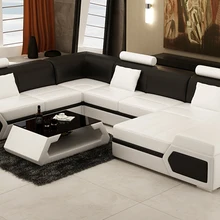 Секционный местный современный диван из натуральной кожи диван набор