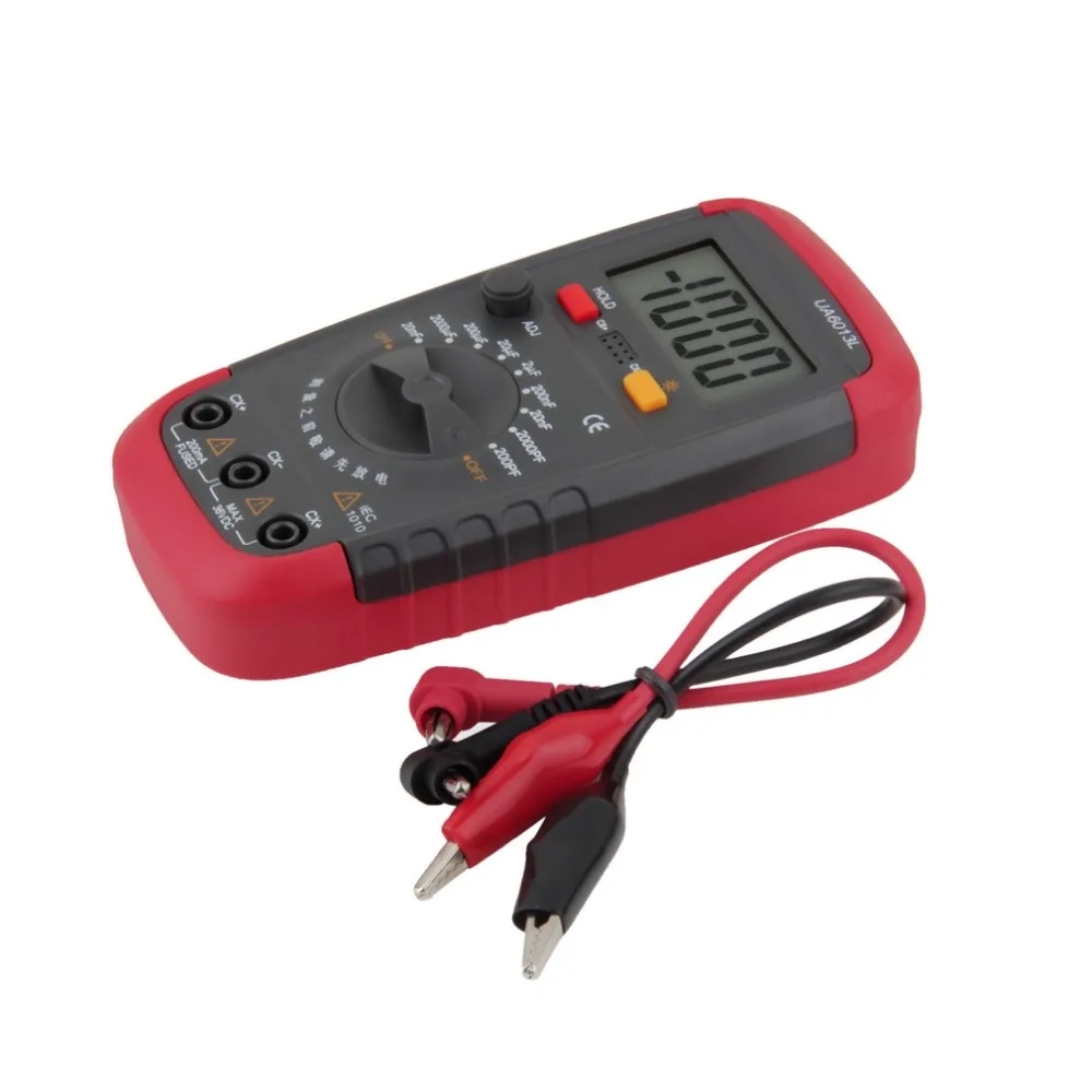 

Newest UA6013L Auto Range Digital LCD Capacitor Capacitance Test Meter Multimeter Measurement Tester Meter
