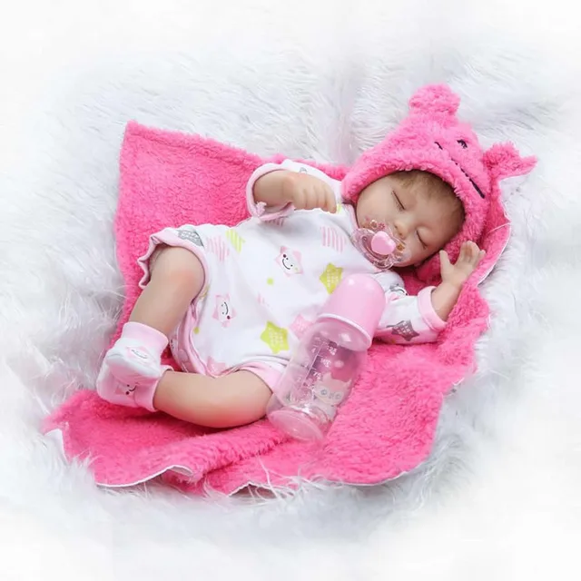 17inch Reborn Baby Doll Accessories Clothes Sets Cotton Bodysuit Hat