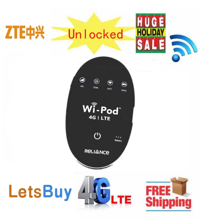 

20PCS Unlocked ZTE WD670 Router Hotspot 4G LTE 850/1800 / 2300 MHZ WD670 Unlocked GSM Up to 31 WiFi Users