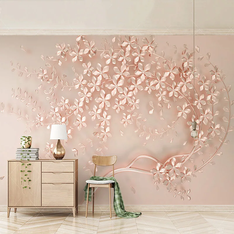 

Custom 3D Wallpaper Modern Rose Flowers Photo Wall Murals Living Room Bedroom Luxury Background Wall Cloth Home Decor Wall Paper