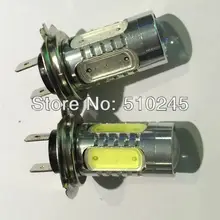 10x 12 V-24 V Автомобильные светодиодные противотуманные лампы H7 7,5 W led лампа для освещения лампы Белый