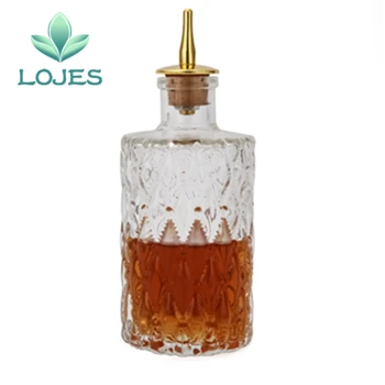 

High Quality Bitters Bottle 175ml Glass Bottle Cocktail dash bottle Bar Tool Bartender Decanter Barware