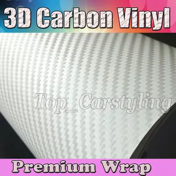 

3D Black Carbon Fibre Vinyl Car Wrap Film With Air Bubble Free like Real Weave Carbon sheets PROTWRAPS 1.52x30m/ 5x98ft