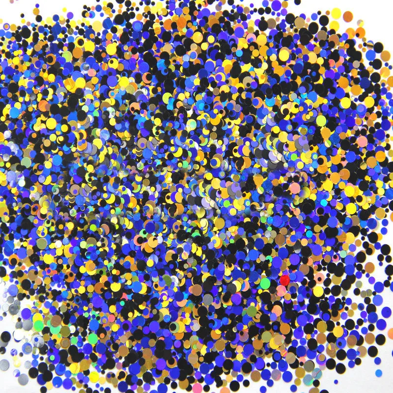

Mixed Dot 31-500grams/lot Mix Colors Round Dot Spangle shape glitter Flake cosmetic powder for nail Gel (solvent resistant)