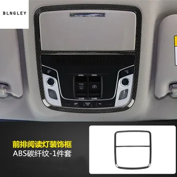 

Free shipping 1pc ABS carbon fiber grain front reading light panel decoration cover for 2018 Honda Accord MK10 car accessories
