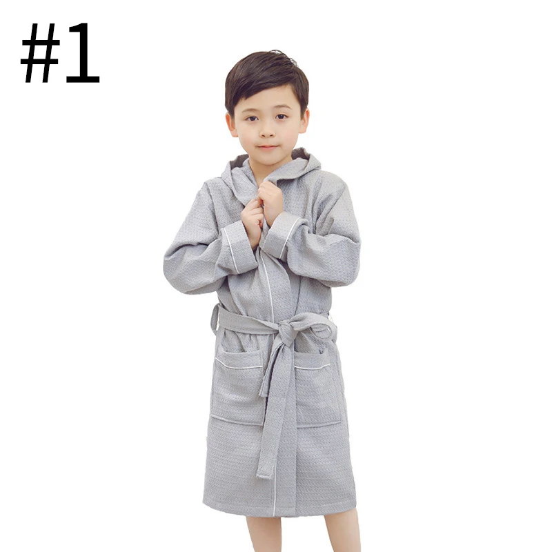 Детский банный халат для мальчиков; детское полотенце с капюшоном; халат; детская одежда для сна; банный халат для мальчиков; пеньюар; Хлопковая пижама; одежда - Цвет: style1 M