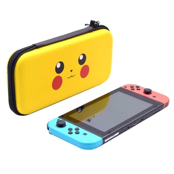

for NS Switch Yellow EVA Hard Carrying Case Travel Pouch for Nintend NS Switch Pikach Protective Travel Carrying Hard Shell eva