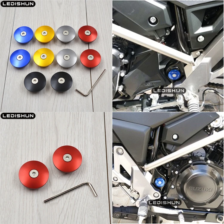 Frame Hole Cover Motorcycle Billet Aluminium Frame Hole Plugs Cover
