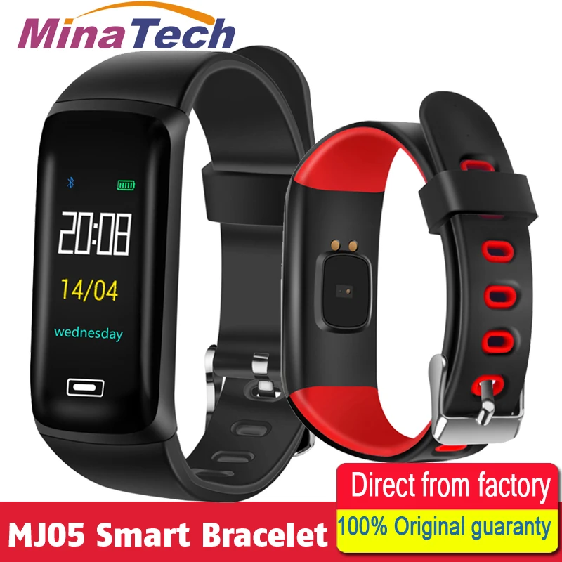 MJ05 Smart Band Color Screen Bracelet IP67 Waterproof Blood Pressure Heart Rate Monitor Sports Wristband For Iphone Android | Электроника