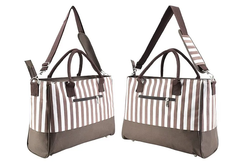 CROAL CHERIE 411530cm Striped Mummy Baby Diaper Bags Stroller Handbags For Moms Maternity Changing Nappy Bag Organizer (12)